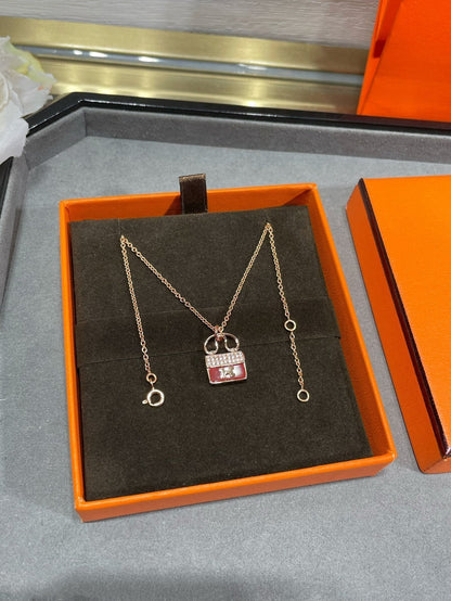 [Rosla]H CIRCE MOISSANITE PENDANT NECKLACE GOLD