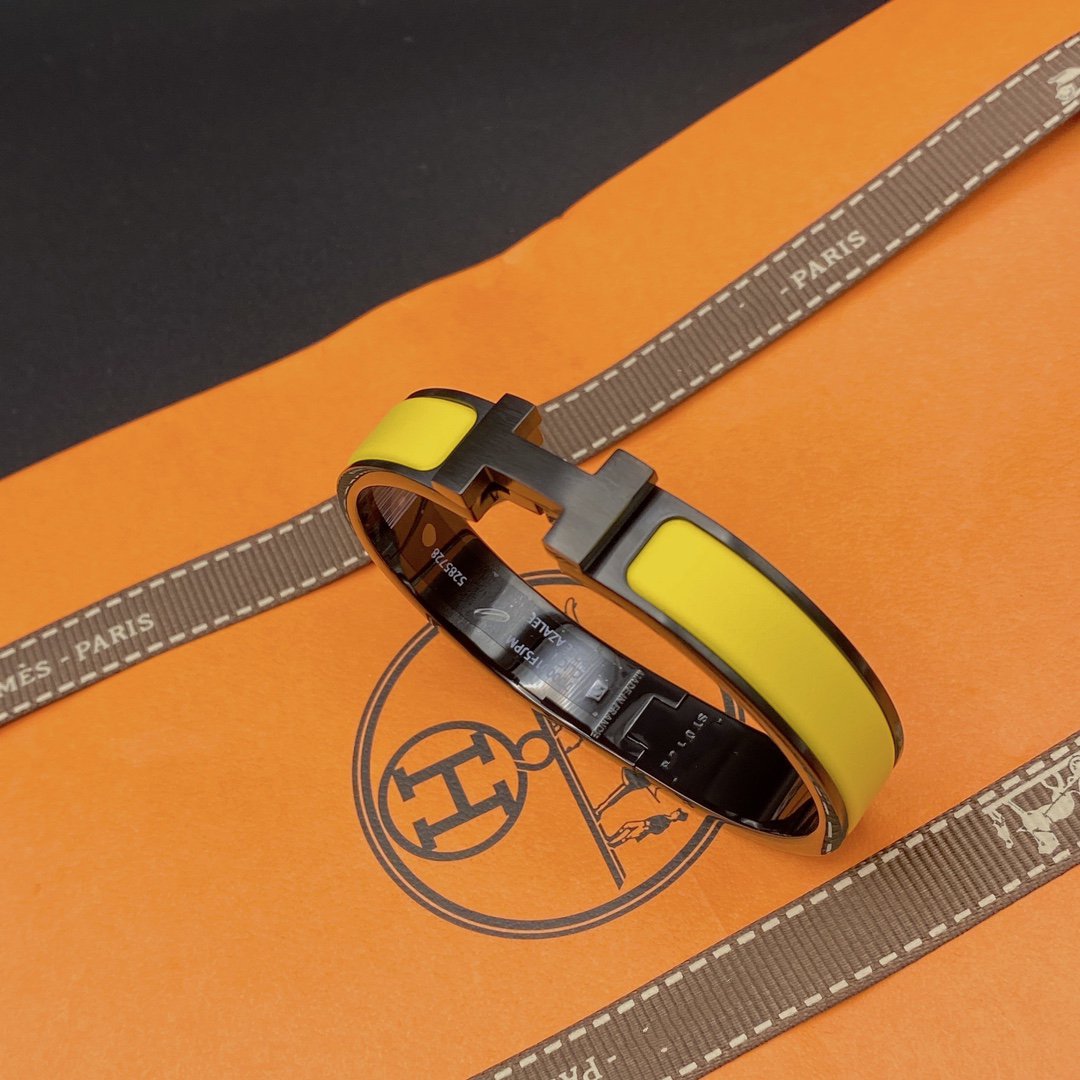 [Rosla]CLIC HM SO BLACK YELLOW BRACELET