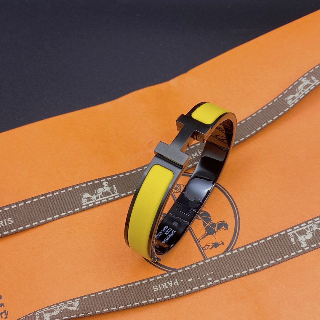 [Rosla]CLIC HM SO BLACK YELLOW BRACELET