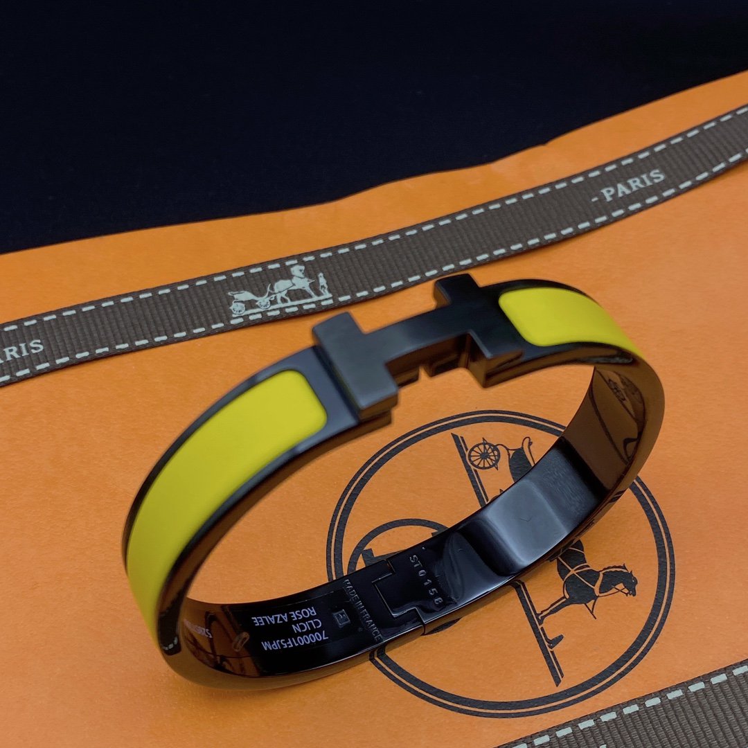 [Rosla]CLIC HM SO BLACK YELLOW BRACELET