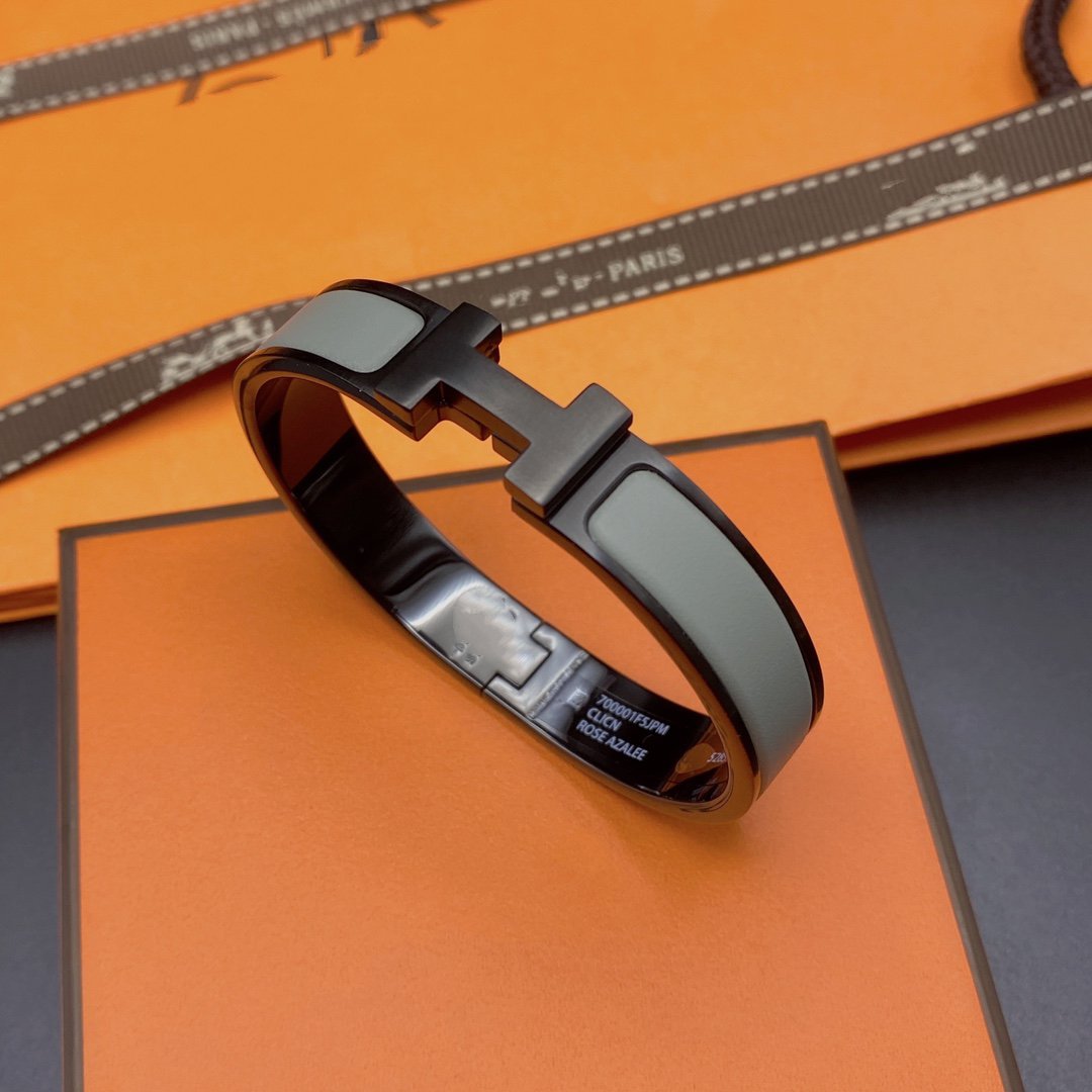 [Rosla]CLIC HM SO BLACK GREY BRACELET