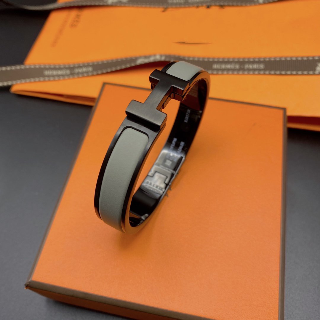 [Rosla]CLIC HM SO BLACK GREY BRACELET