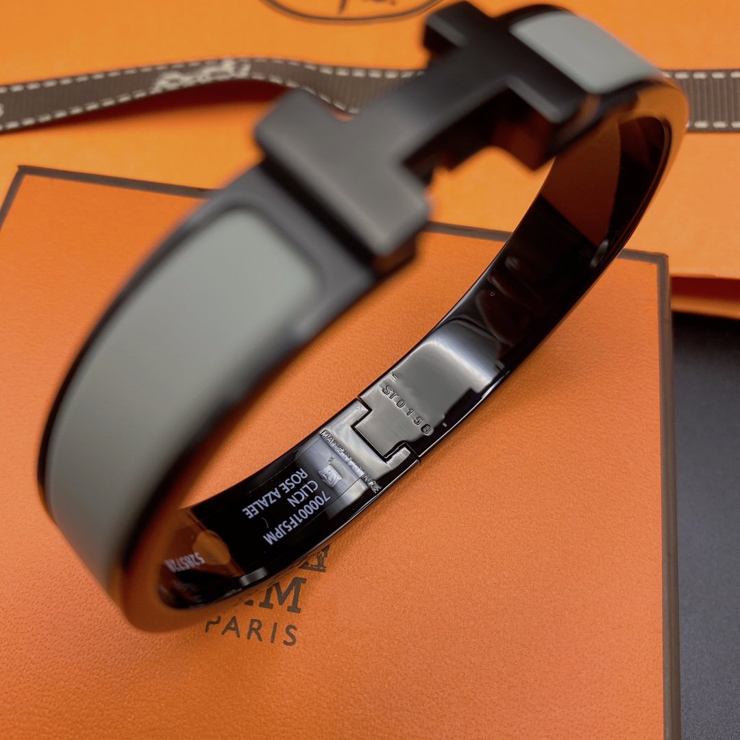 [Rosla]CLIC HM SO BLACK GREY BRACELET