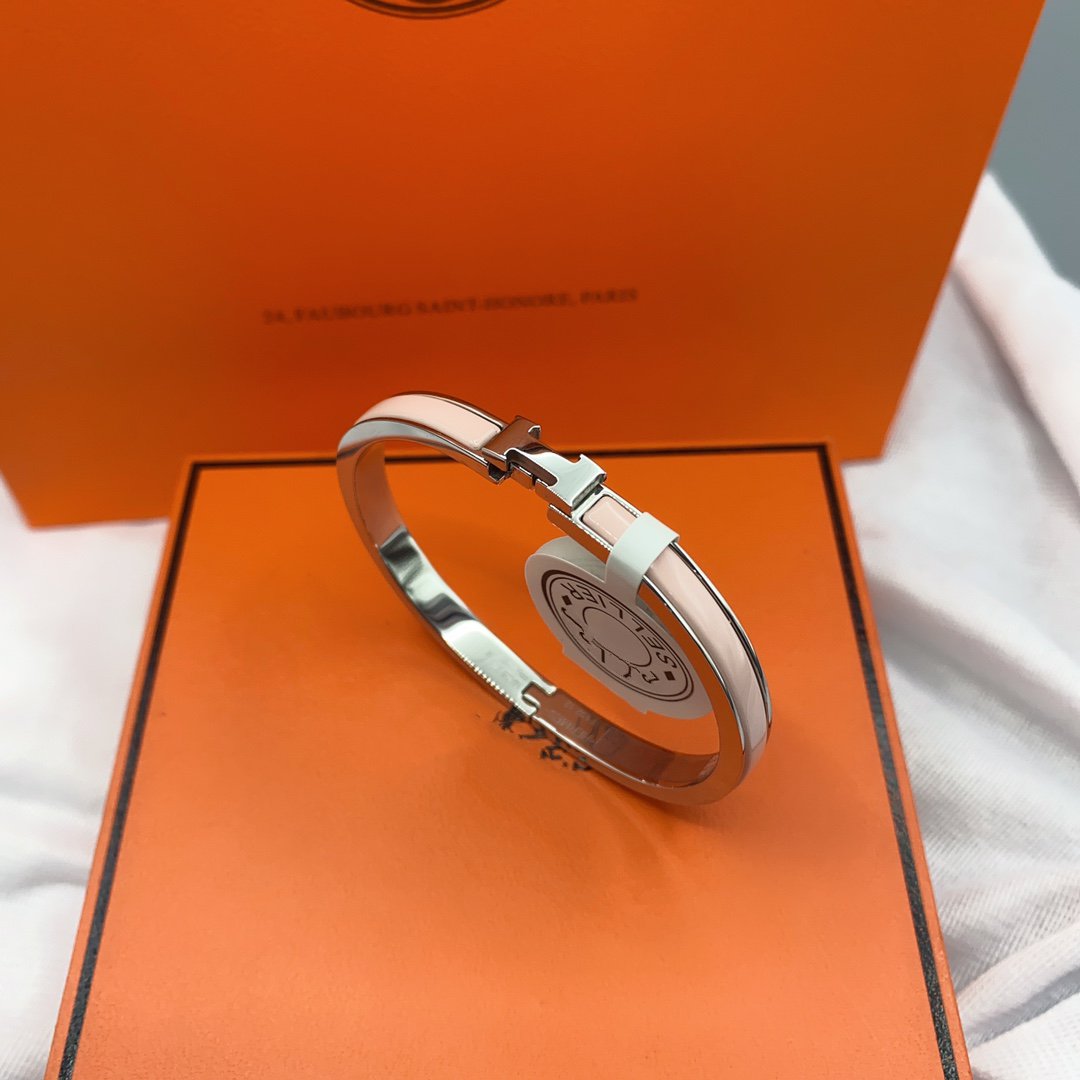 [Rosla]CLASSIC HM CLIC  PINK 8MM ENAMEL BRACELET