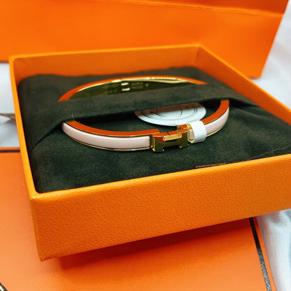 [Rosla]CLASSIC HM CLIC  PINK 8MM ENAMEL BRACELET