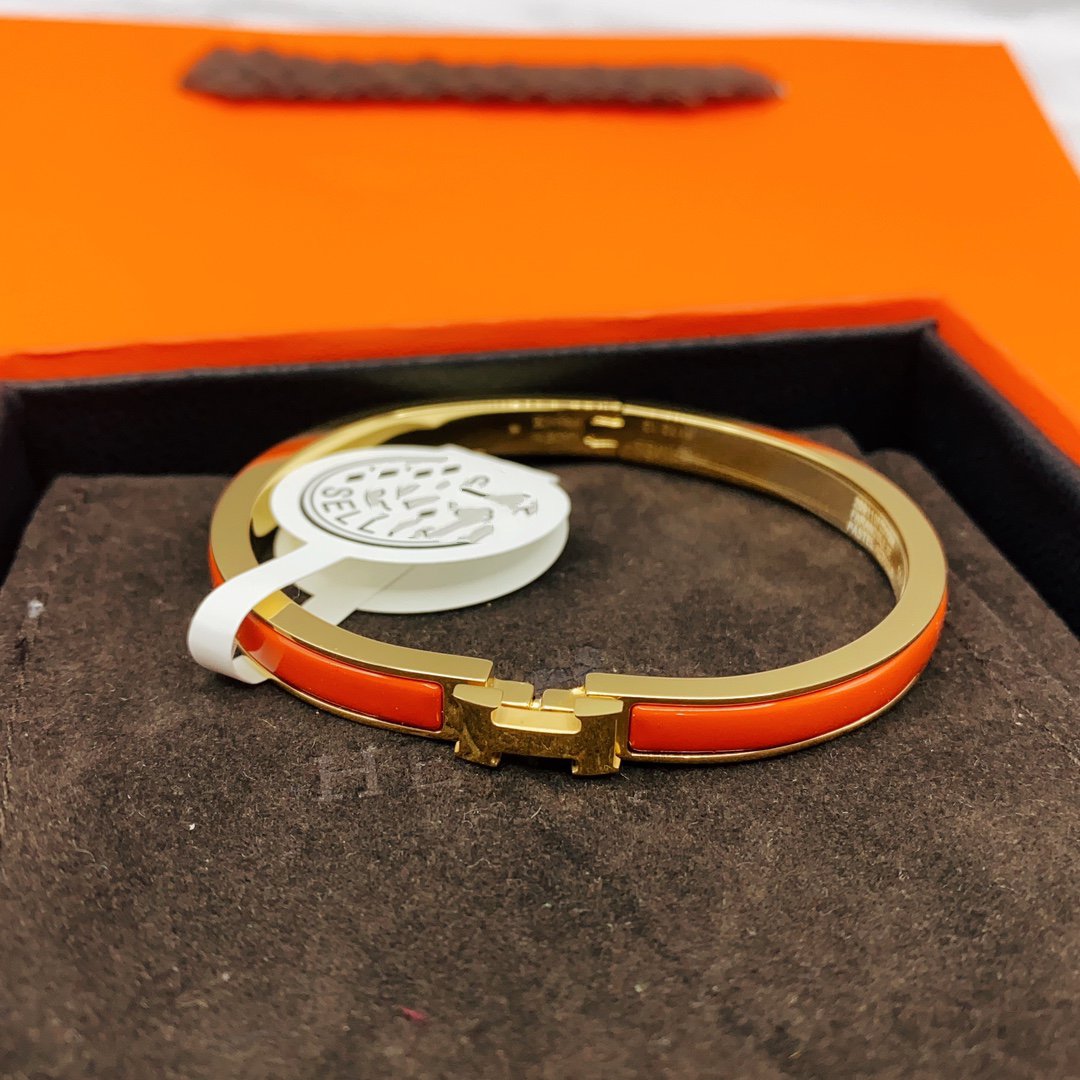[Rosla]CLASSIC HM CLIC RED 8MM ENAMEL BRACELET