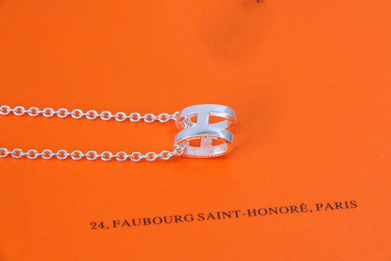 [Rosla]HM NECKLACE H LETTER OVAL SERIES