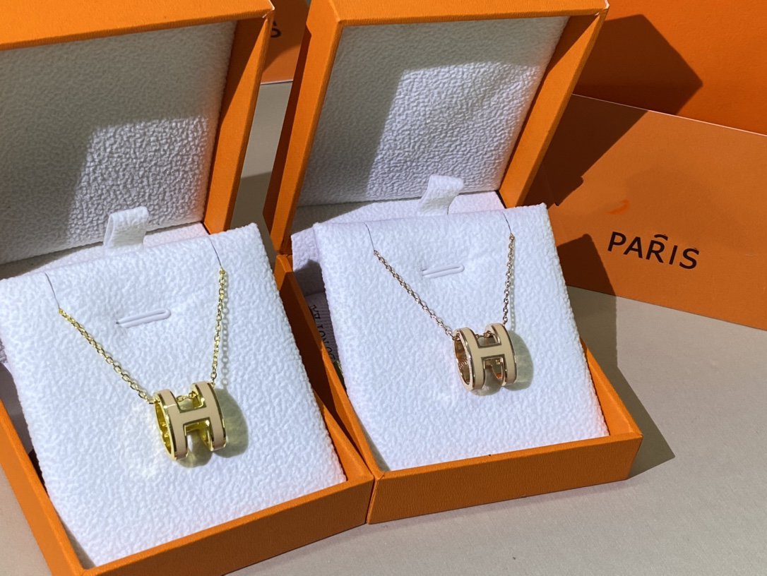 [Rosla]HM CLIC YELLOW ENAMEL GOLD NECKLACE