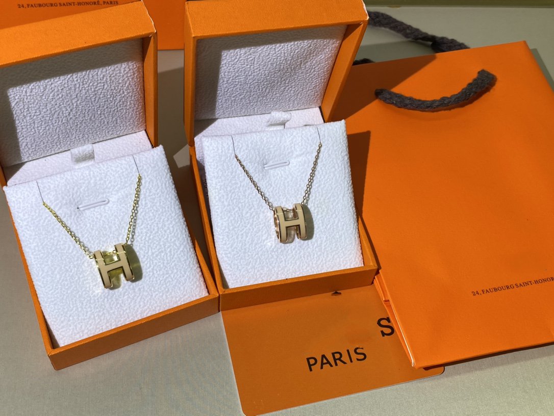 [Rosla]HM CLIC YELLOW ENAMEL GOLD NECKLACE