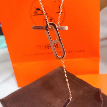 [Rosla]HM NECKLACE PLATINUM ROSE GOLD DIAMOND