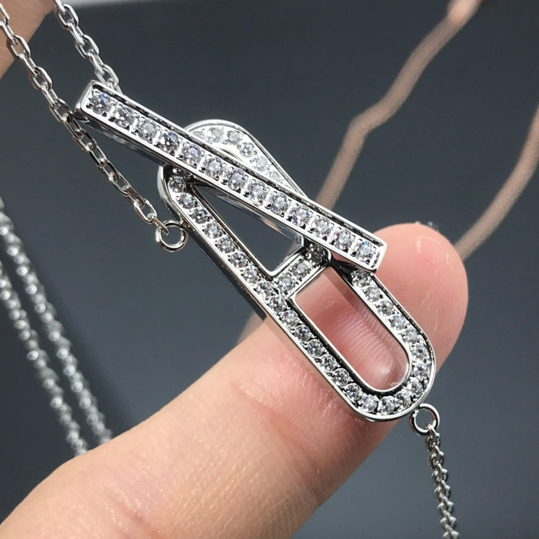 [Rosla]HM NECKLACE PLATINUM ROSE GOLD DIAMOND