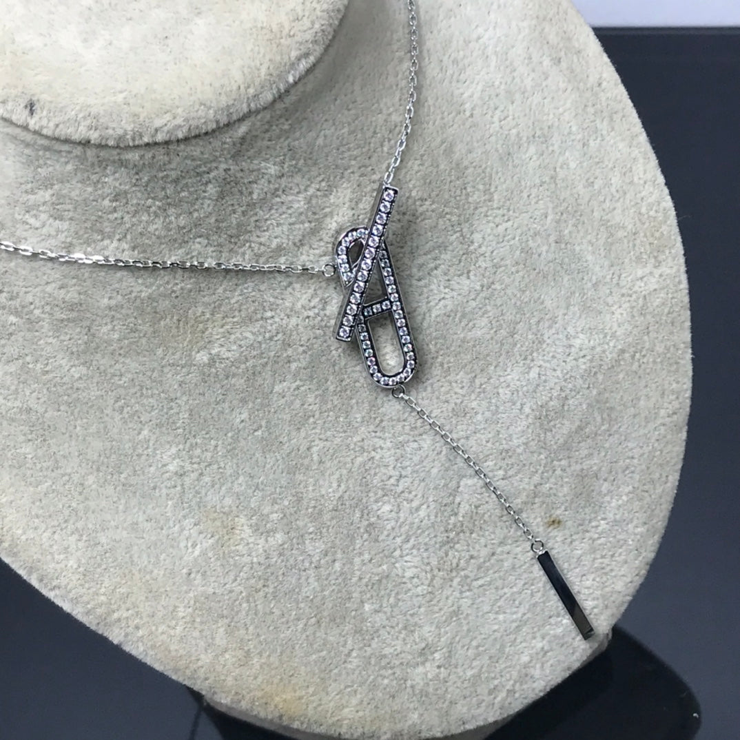[Rosla]HM NECKLACE PLATINUM ROSE GOLD DIAMOND