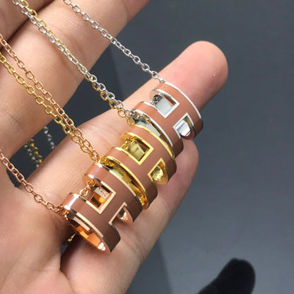 [Rosla]H NECKLACE BROWN