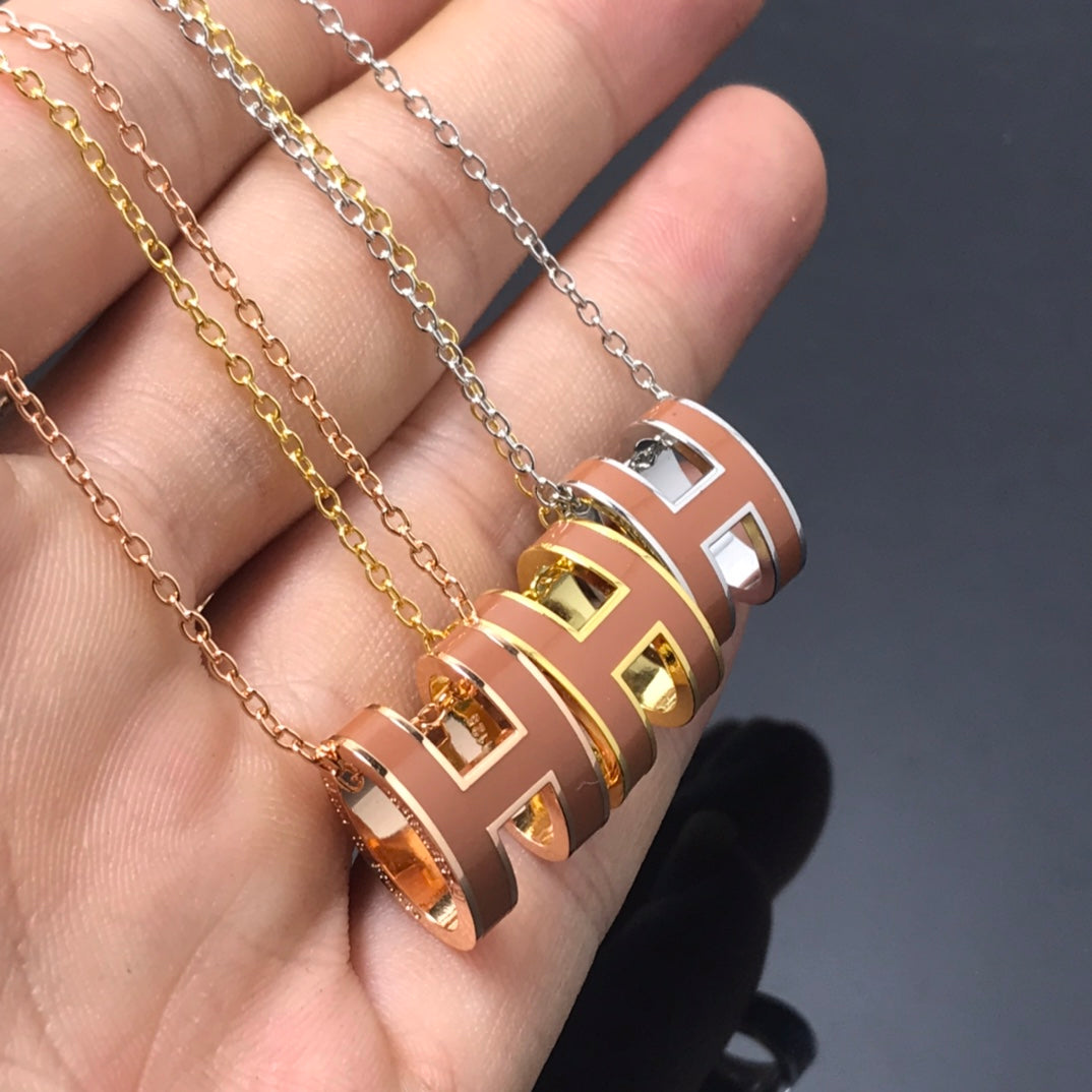 [Rosla]H NECKLACE BROWN