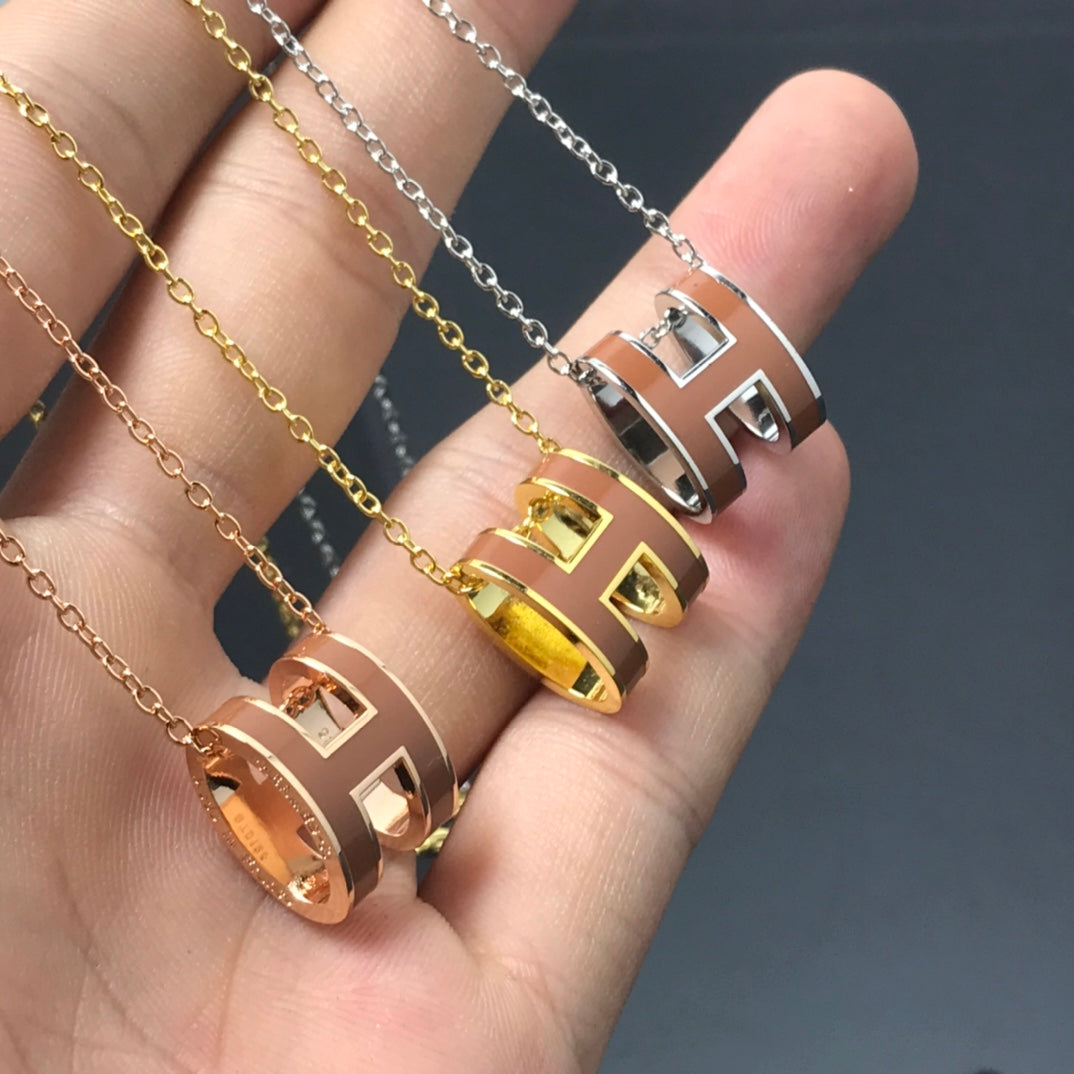 [Rosla]H NECKLACE BROWN