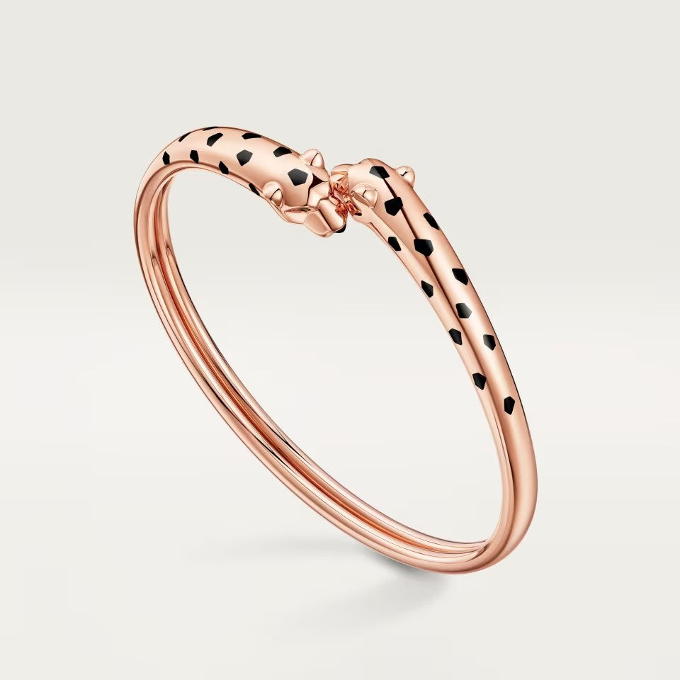 [Rosla]PANTHERE DOUBLE HEADED OPEN BRACELET