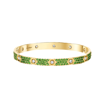 [Rosla]2026 PAVE GEMSTONE LOVE BRACELET 6.1MM 10 DIAMONDS