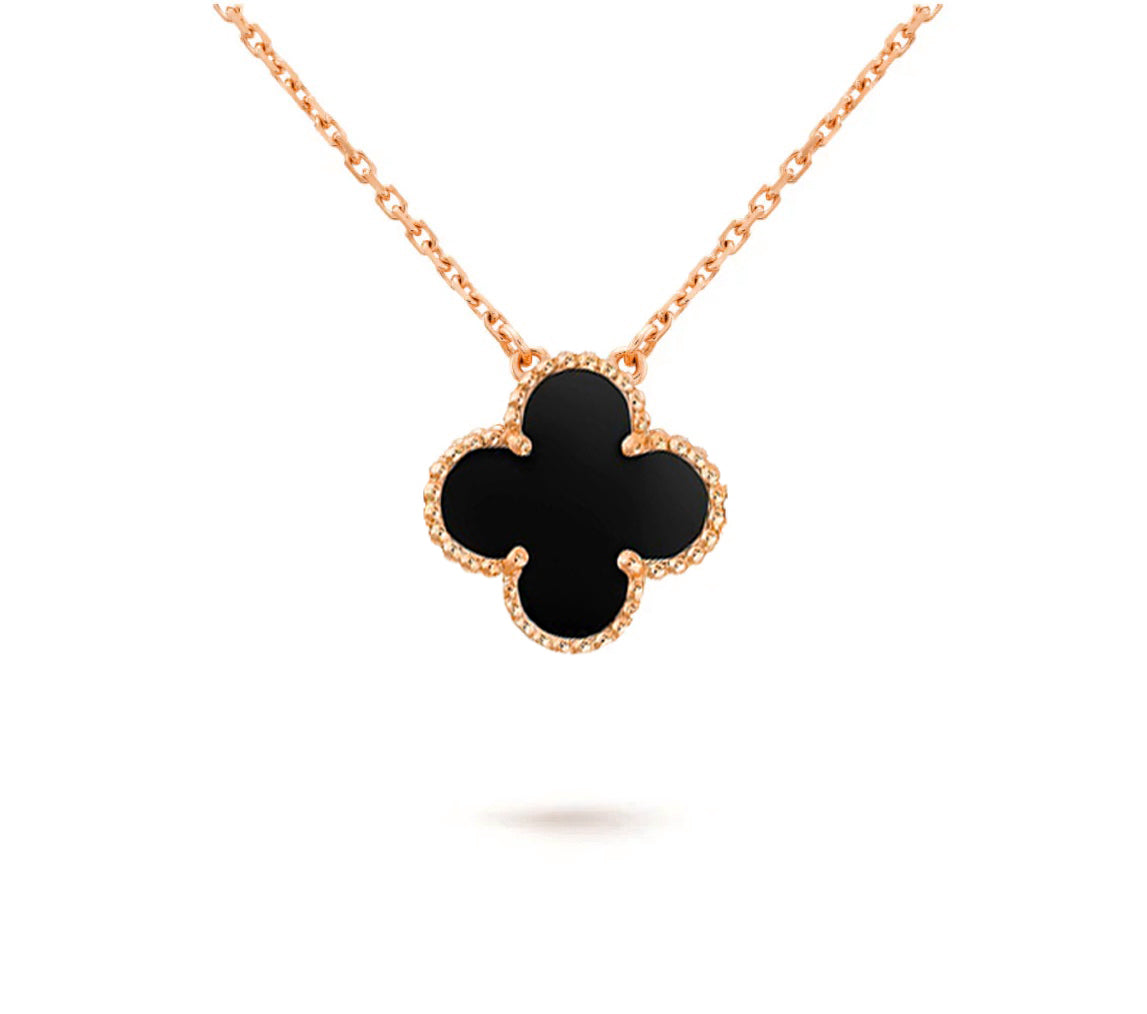 [Rosla]CLOVER 15MM SINGLE FLOWER NECKLACE COLLECTION