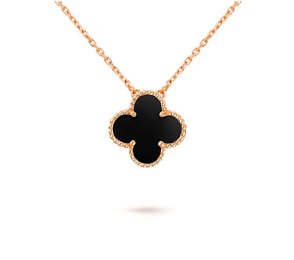 [Rosla]CLOVER 15MM SINGLE FLOWER NECKLACE COLLECTION