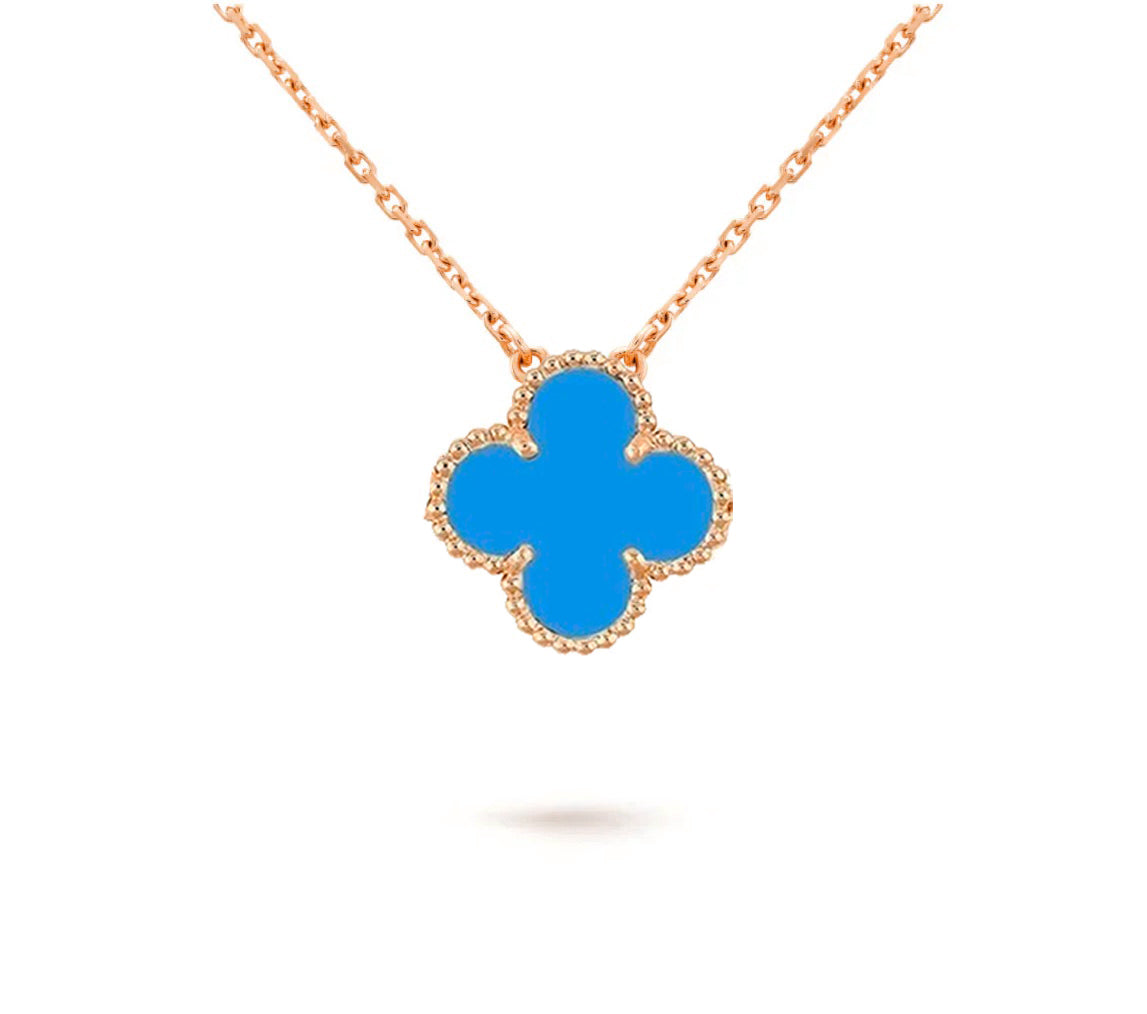 [Rosla]CLOVER 15MM SINGLE FLOWER NECKLACE COLLECTION