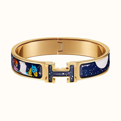[Rosla]H STAR AND MOON BRACELET 12MM