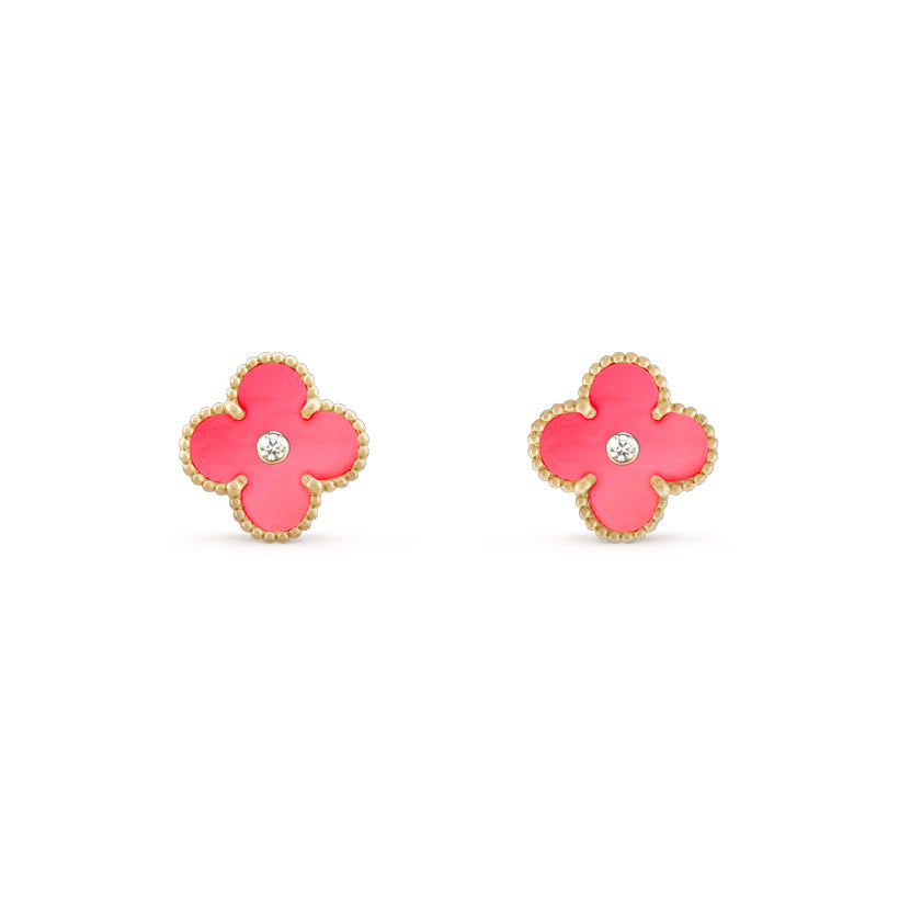 [Rosla]CLOVER  15MM DIAMOND EARRINGS COLLECTION