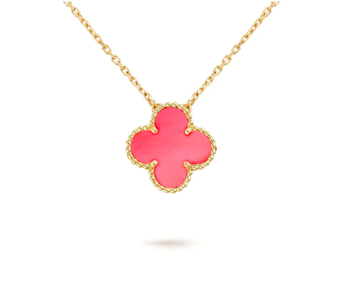 [Rosla]CLOVER 15MM SINGLE FLOWER NECKLACE COLLECTION
