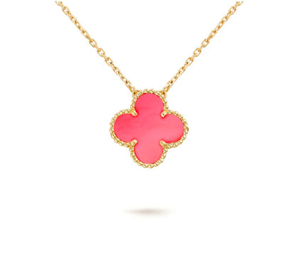 [Rosla]CLOVER 15MM SINGLE FLOWER NECKLACE COLLECTION