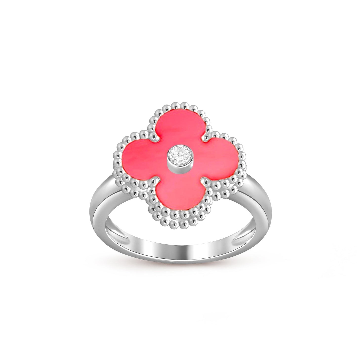 [Rosla]CLOVER SILVER DIOMND RING COLLECTION