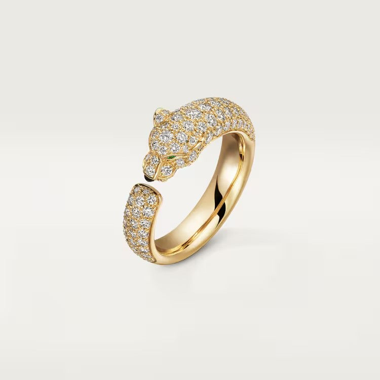 [Rosla]PANTHERE FULL DIAMOND SMALL RING