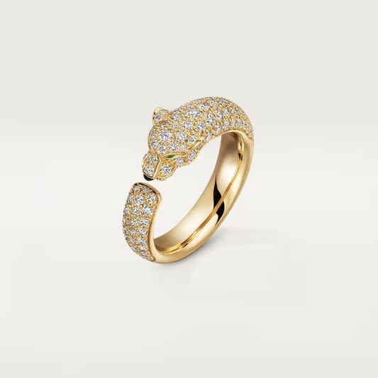 [Rosla]PANTHERE FULL DIAMOND SMALL RING