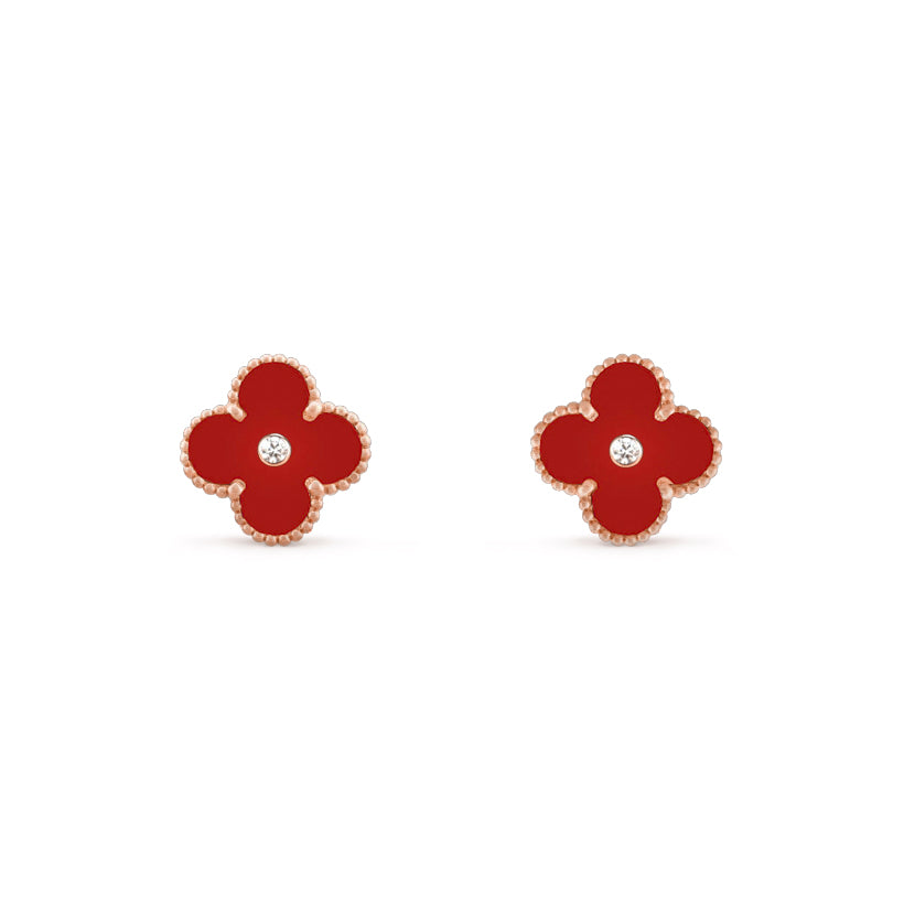 [Rosla]CLOVER  15MM DIAMOND EARRINGS COLLECTION