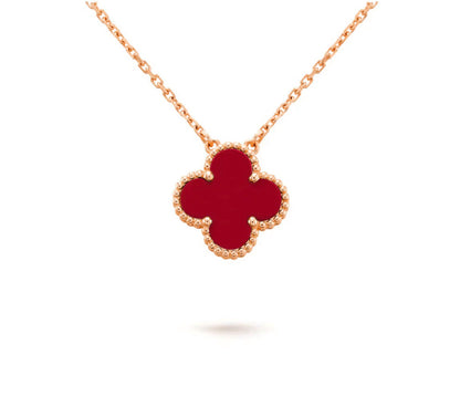 [Rosla]CLOVER 15MM SINGLE FLOWER NECKLACE COLLECTION