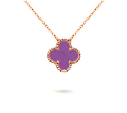 [Rosla]CLOVER 15MM SINGLE FLOWER NECKLACE COLLECTION