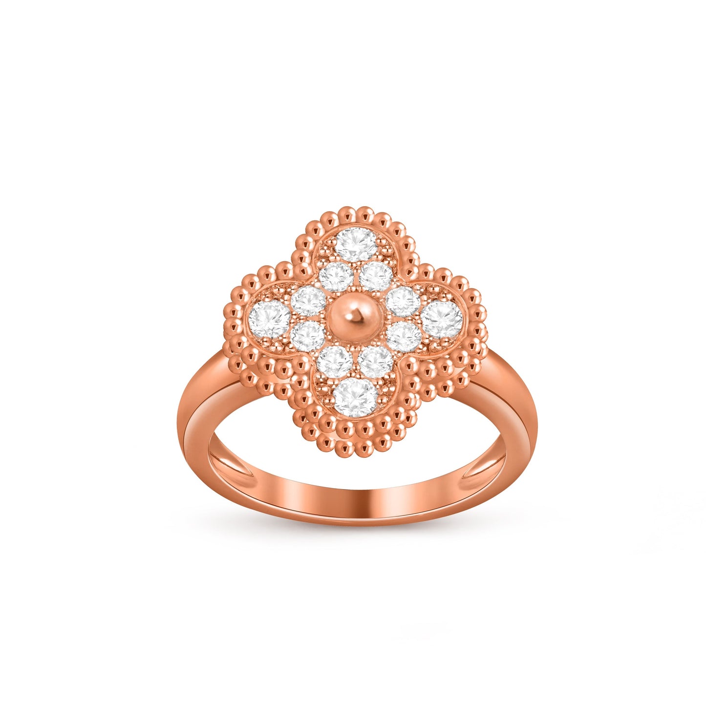 [Rosla]CLOVER RING ROSE GOLD COLLECTION