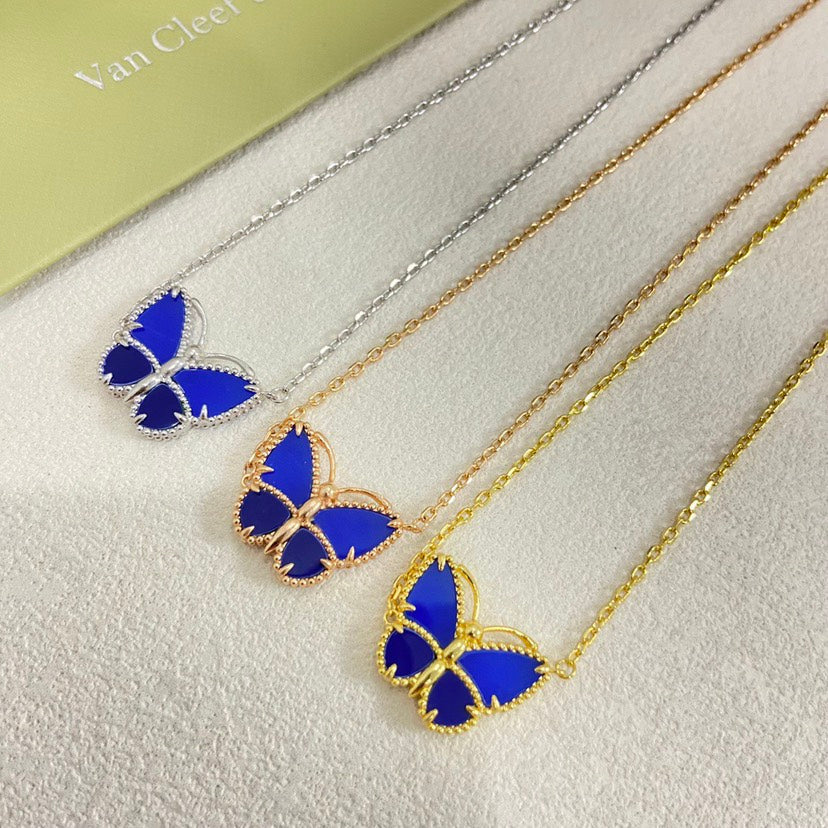 [LUXE]2026 NEW STYLE LUCKY SPRING BUTTERFLY 1 MOTIFS FLOWER NECKLACE