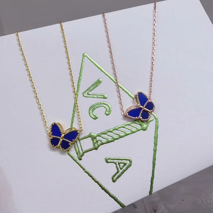 [LUXE]2026 NEW STYLE LUCKY SPRING BUTTERFLY 1 MOTIFS FLOWER NECKLACE