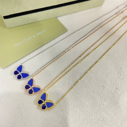 [LUXE]2026 NEW STYLE LUCKY SPRING BUTTERFLY 1 MOTIFS FLOWER NECKLACE