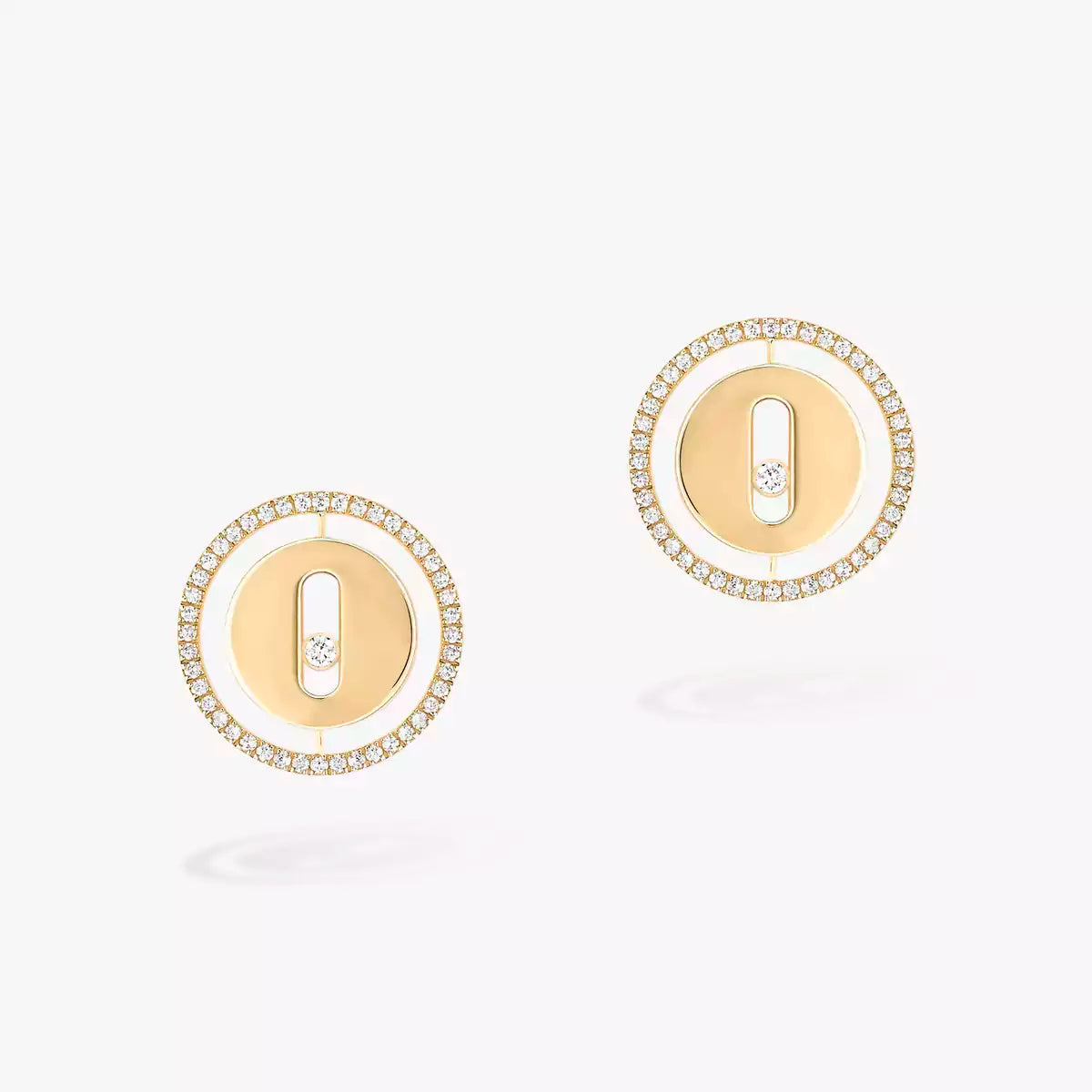 [Rosla]Lucky Move Diamond Earrings