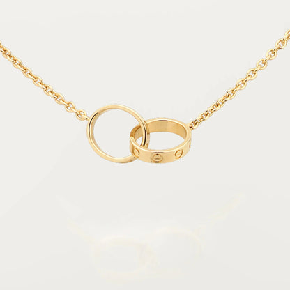 [Rosla]LOVE DOUBLE RING NECKLACE