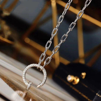 [Rosla]JUSTE NECKLACE FULL DIAMONDS
