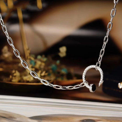 [Rosla]JUSTE NECKLACE FULL DIAMONDS