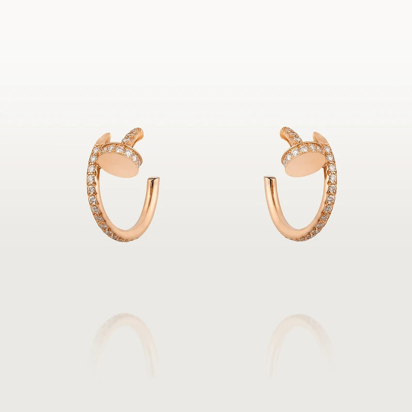 [Rosla]JUSTE EARRINGS 12.75MM PINK GOLD DIAMOND