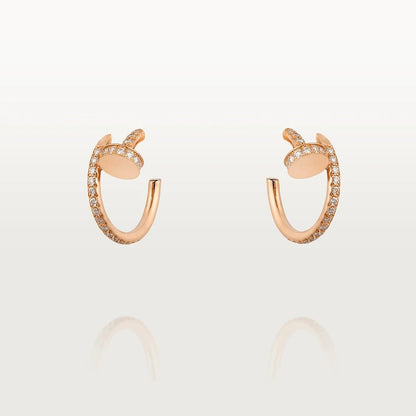 [Rosla]JUSTE EARRINGS 12.75MM PINK GOLD DIAMOND