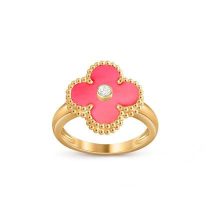[Rosla]CLOVER DIAMOND RING GOLD COLLECTION