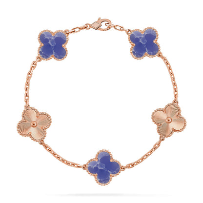 [Rosla]CLOVER 5 MOTIF BLUE VEINS BRACELET COLLECTION