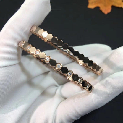 [Rosla]BEE LOVE PINK GOLD DIAMOND BRACELET