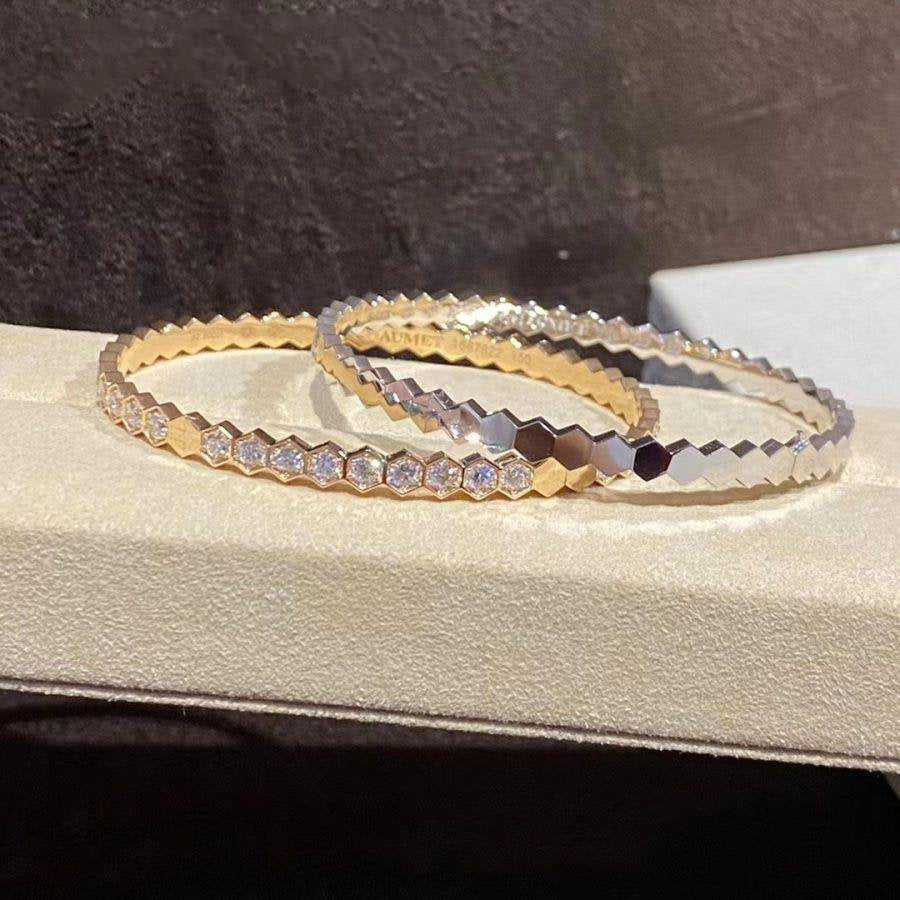 [Rosla]BEE LOVE GOLD BRACELET FULL DIAMOND