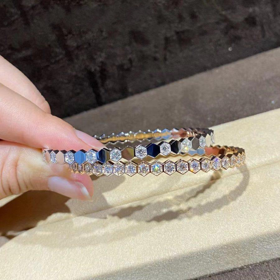 [Rosla]BEE LOVE GOLD BRACELET FULL DIAMOND