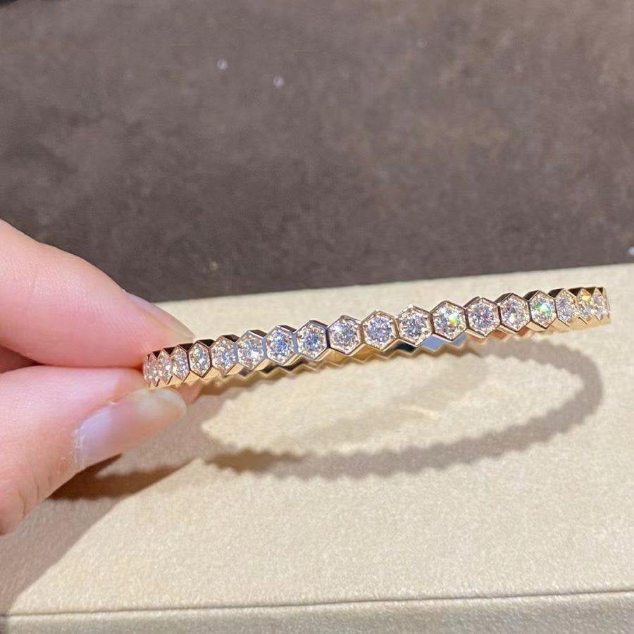 [Rosla]BEE LOVE GOLD BRACELET FULL DIAMOND